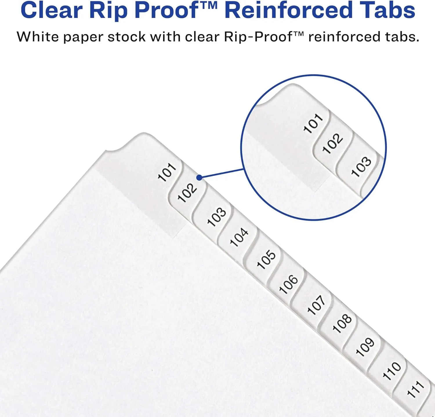 Avery Allstate-Style Collated Legal Exhibit Dividers, Letter Size, Side Tabs, 51-75, 25-Tab Set, White