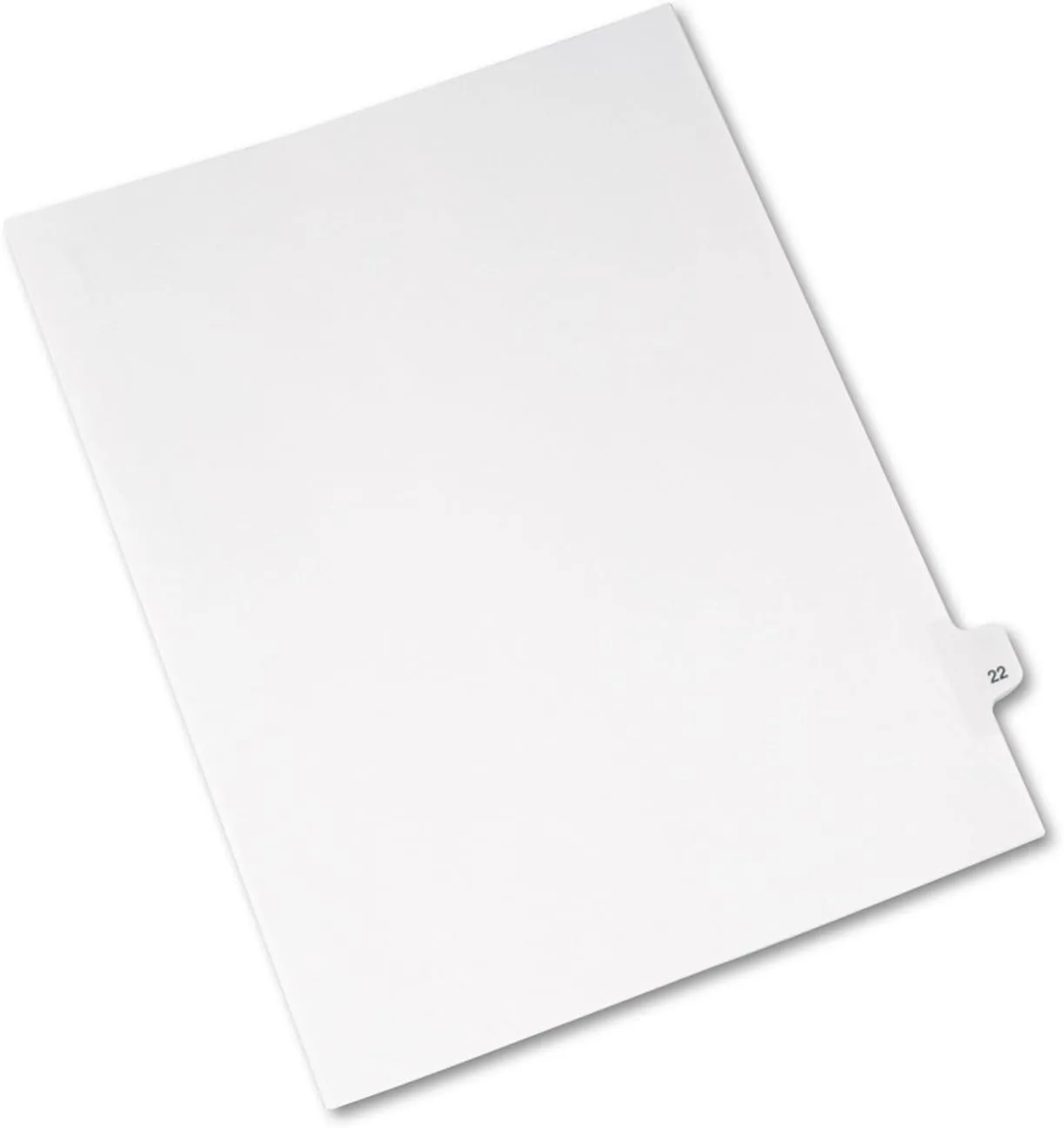 Avery Legal Dividers, Letter Size, Side Tabs #22, Pack of 25 (01022)