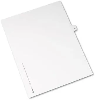 Avery Legal Dividers, Premium Individual Tab Titles, Letter Size, Side Tabs, 16, Pack of 25 (01016)
