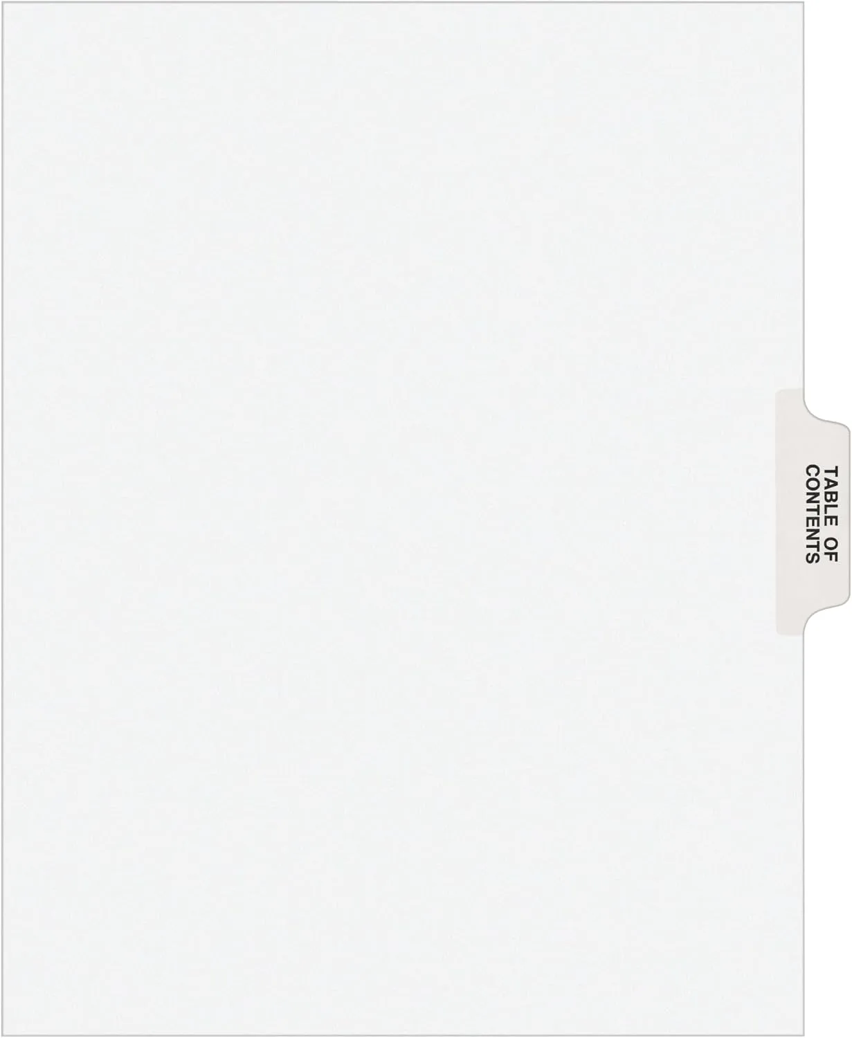 Avery Individual Legal Dividers, Table of Contents, 25 Dividers (11910)