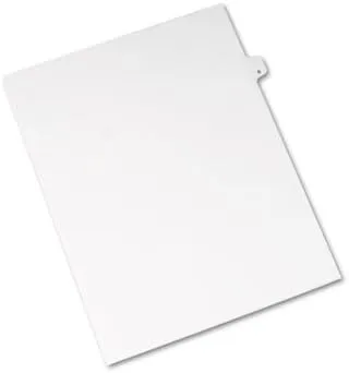 Avery Individual Legal Dividers, Letter Size, Side Tab #6, Pack of 25