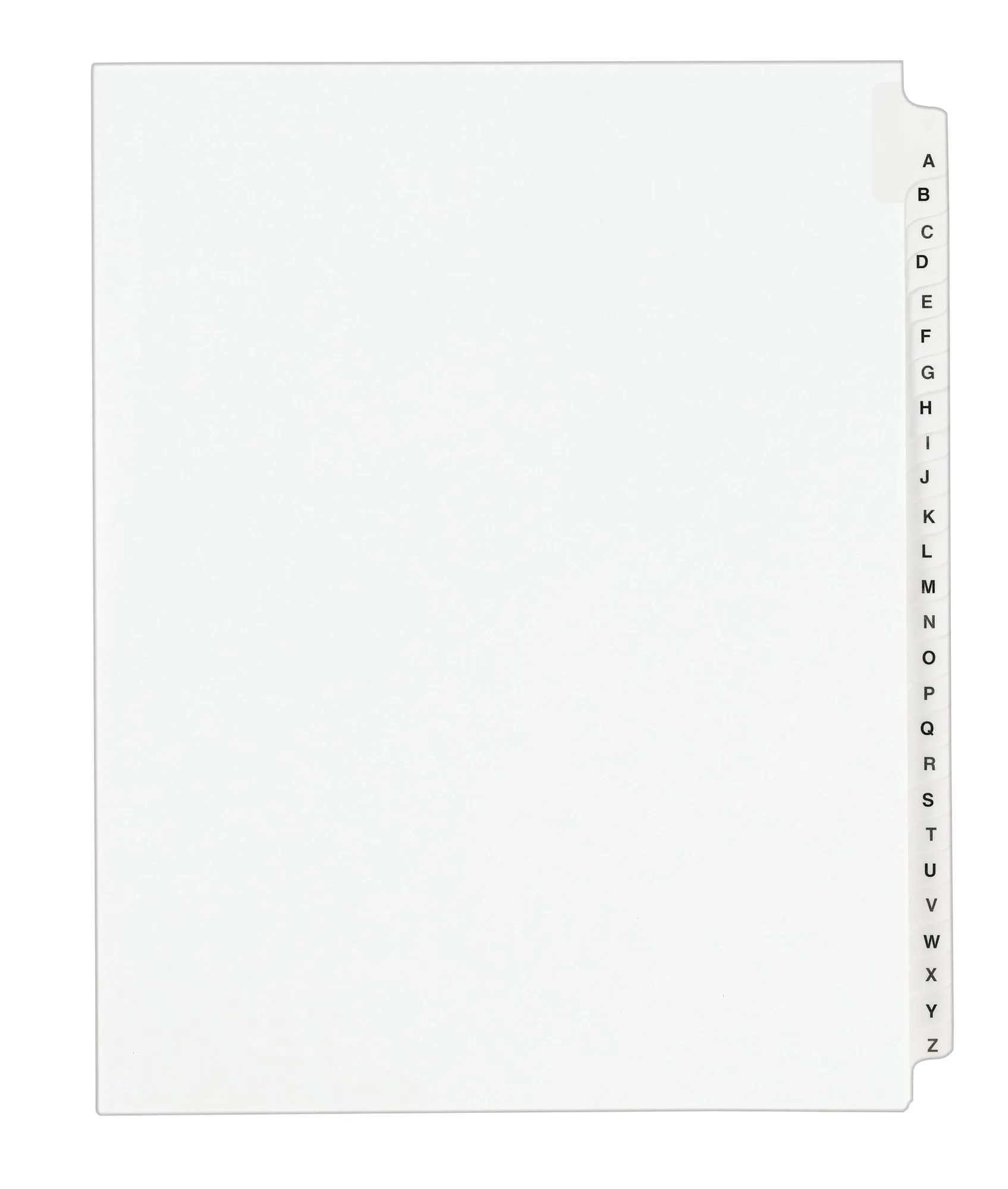 Avery Legal Dividers, Standard Collated Sets, Letter Size, Side Tabs, A-Z, 25 Tabs per Set, 1 Set (01400) 1 Pack