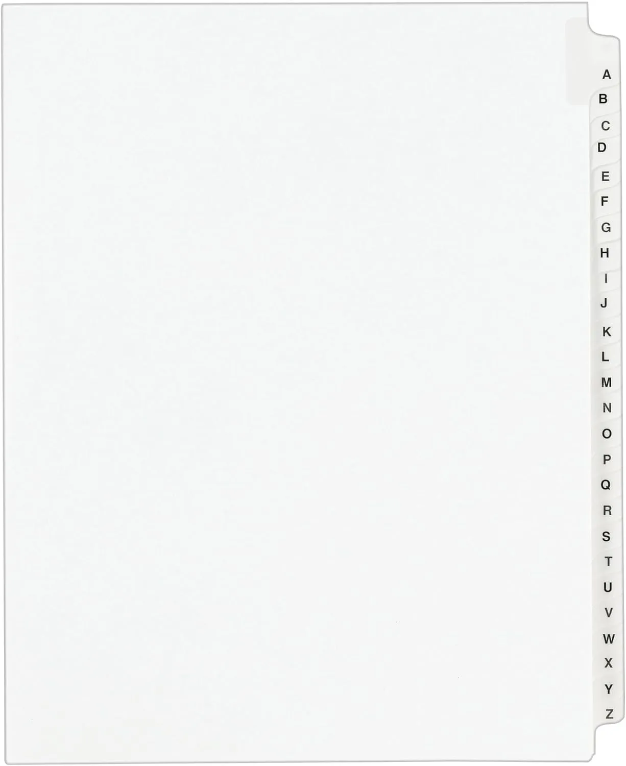 Avery Legal Dividers, Standard Collated Sets, Letter Size, Side Tabs, A-Z, 25 Tabs per Set, 1 Set (01400) 1 Pack