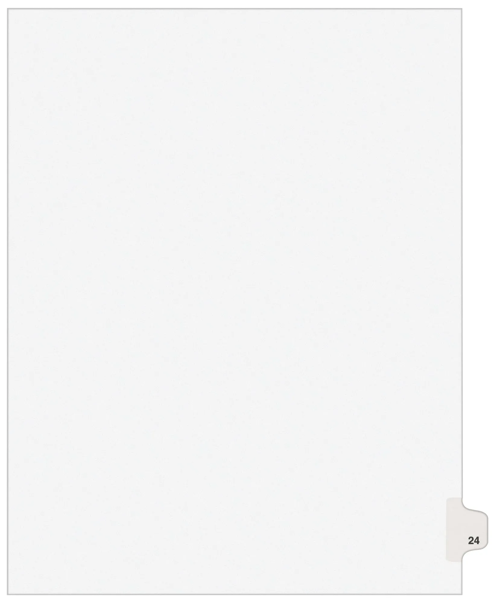 Avery Legal Dividers, Premium Individual Tab Titles, Letter Size, Side Tabs, 24, Pack of 25 (01024)