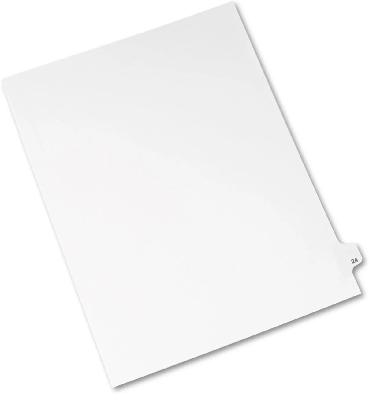 Avery Legal Dividers, Premium Individual Tab Titles, Letter Size, Side Tabs, 24, Pack of 25 (01024)