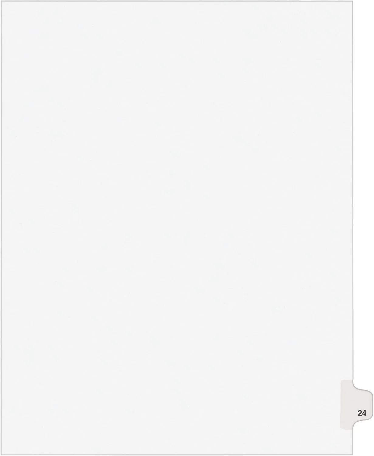 Avery Legal Dividers, Premium Individual Tab Titles, Letter Size, Side Tabs, 24, Pack of 25 (01024)