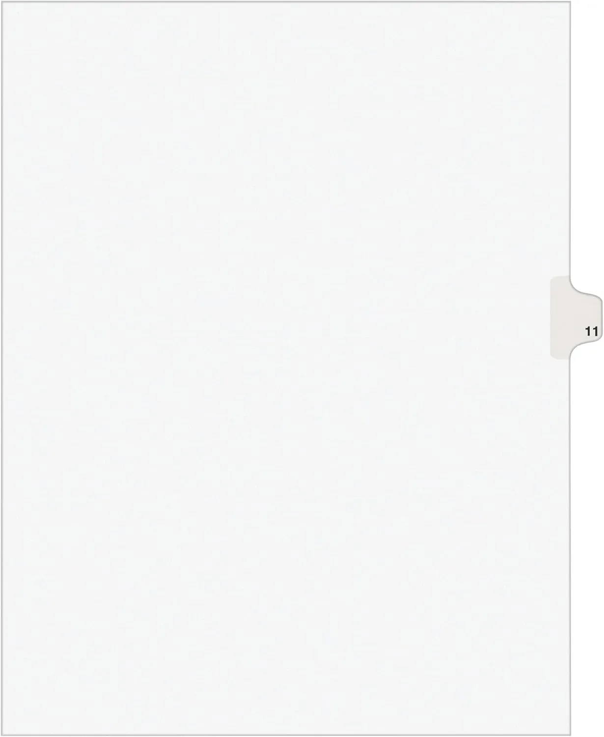 Avery Individual Legal Exhibit Dividers, Avery Style, 11, Side Tab, 8.5 x 11 inches, Pack of 25 (11921)