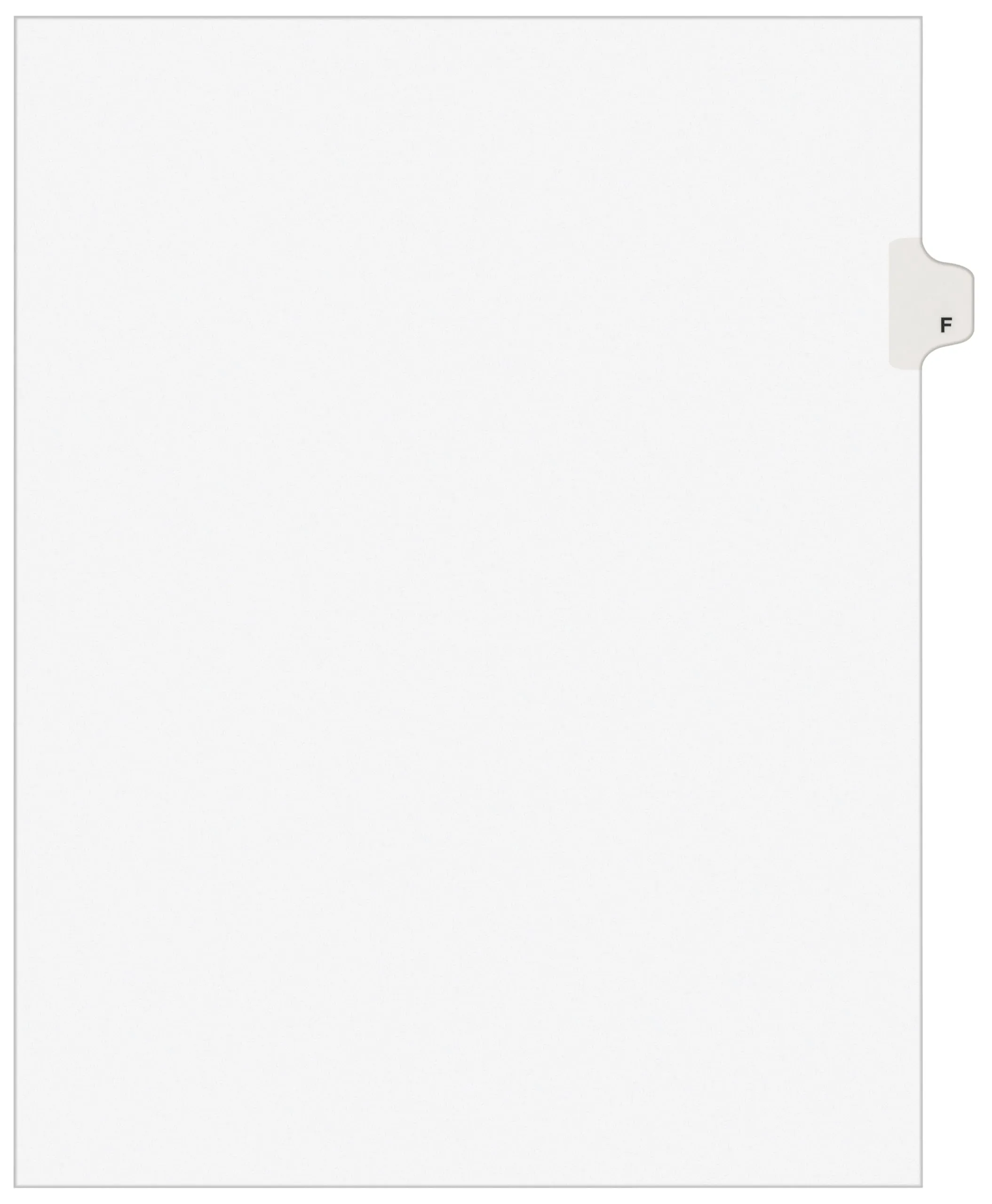 Avery Individual Legal Dividers Avery Style, Letter Size, Side Tab F (01406)