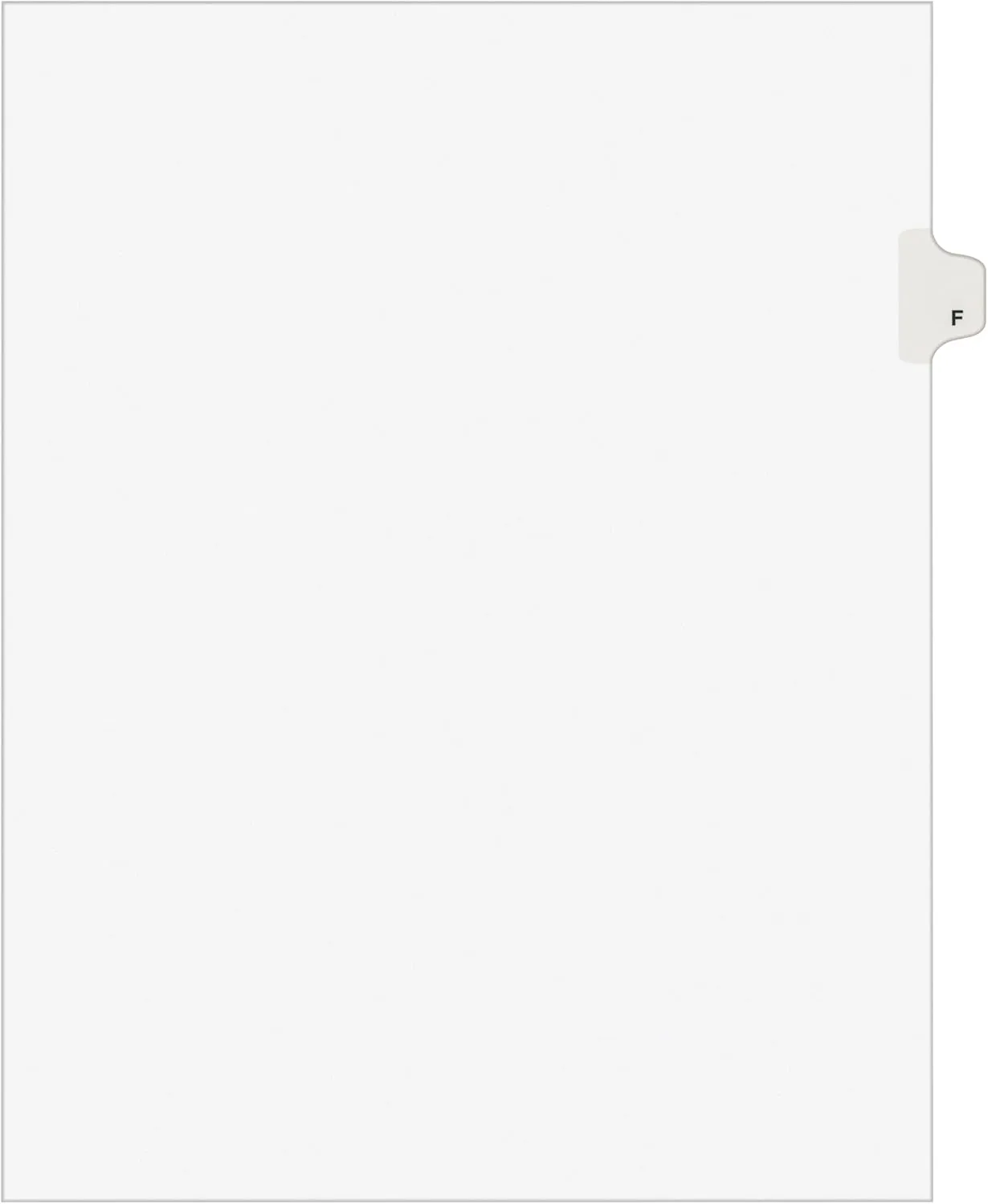 Avery Individual Legal Dividers Avery Style, Letter Size, Side Tab F (01406)