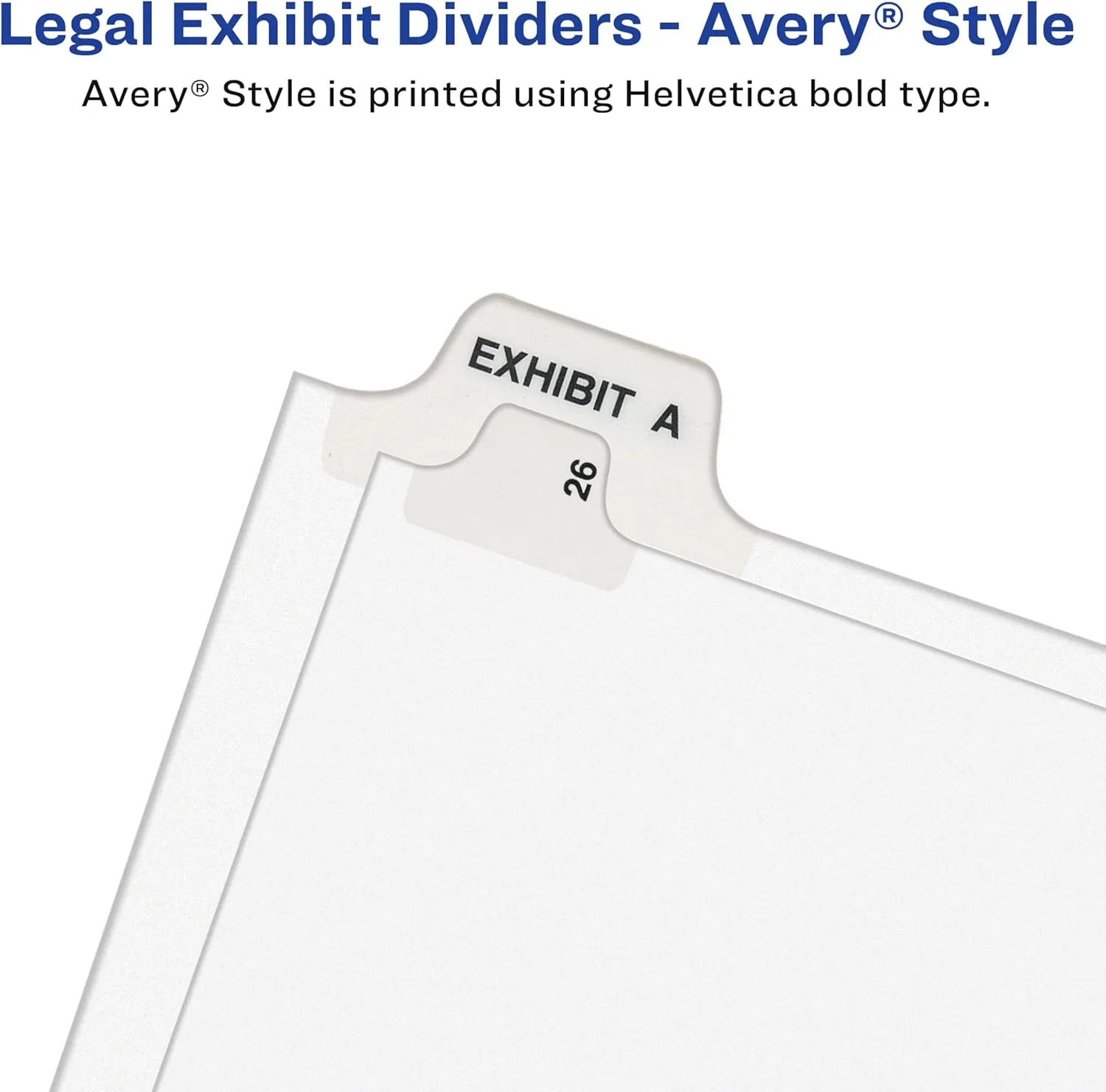 Avery Individual Legal Dividers Avery Style, Letter Size, Side Tab F (01406)