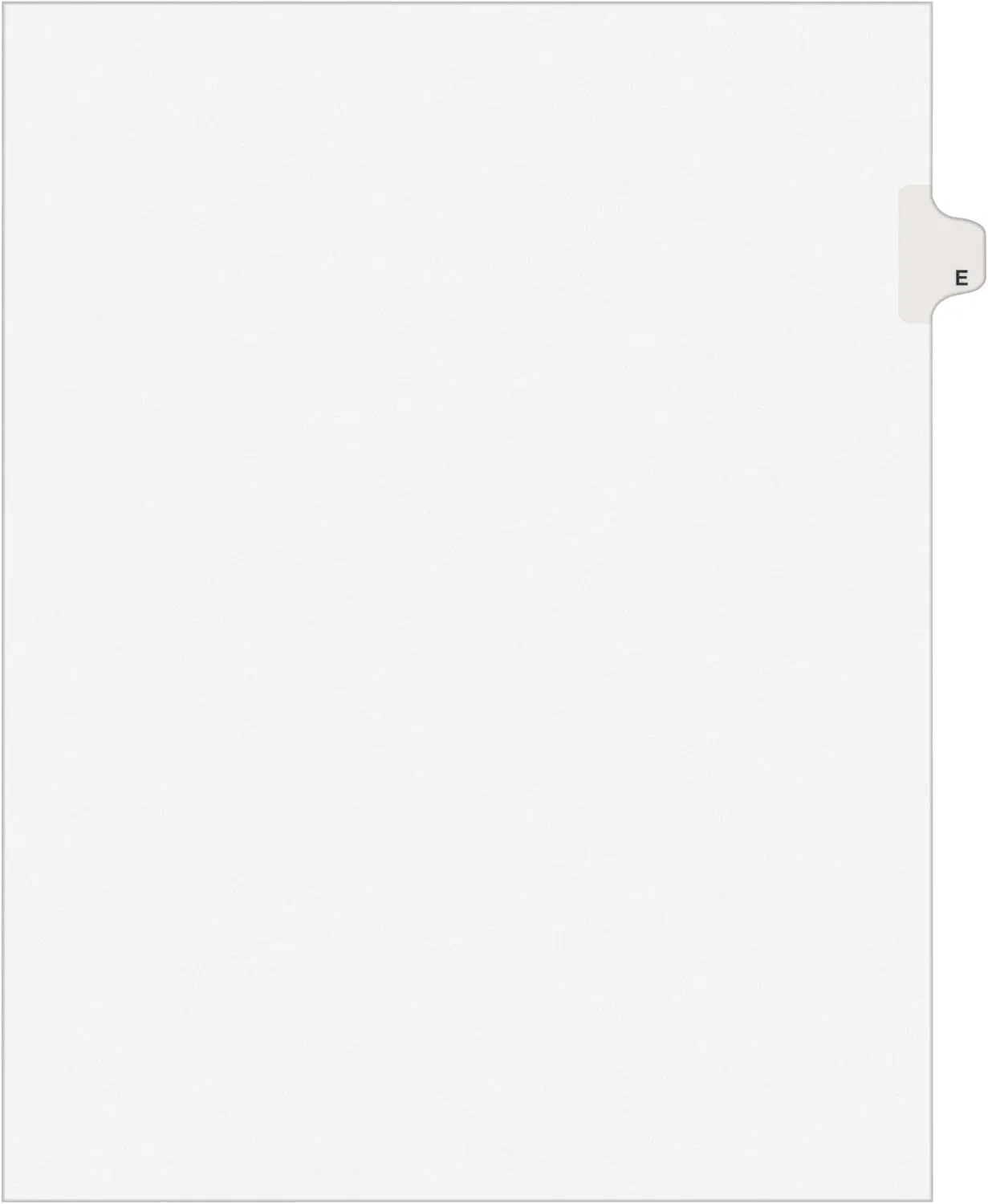 Avery Side-Tab Legal Exhibit Dividers, Tab E, 25-Pack