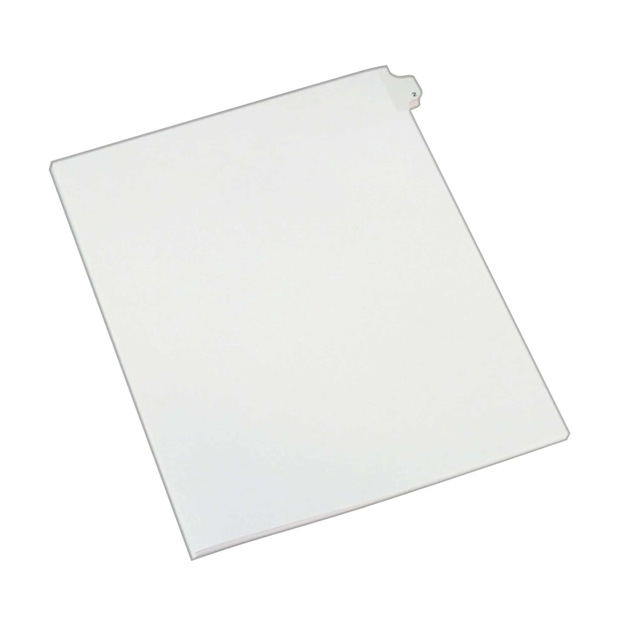Avery Individual Legal Exhibit Dividers, Allstate Style, 2, Side Tab, 8.5 x 11 inches, Pack of 25 (82200)