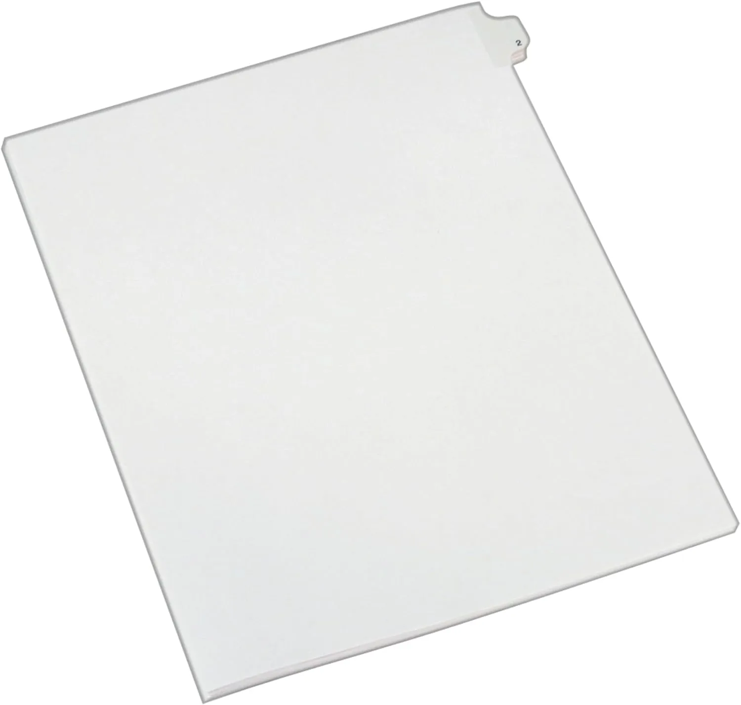 Avery Individual Legal Exhibit Dividers, Allstate Style, 2, Side Tab, 8.5 x 11 inches, Pack of 25 (82200)