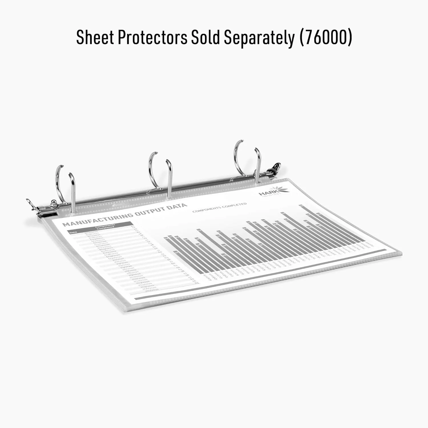 Avery Magnetic Hanging Binder Rings, 1.5 Inch Slant Rings, 3 Ring Binder Mechanism (77715) 1 Pack