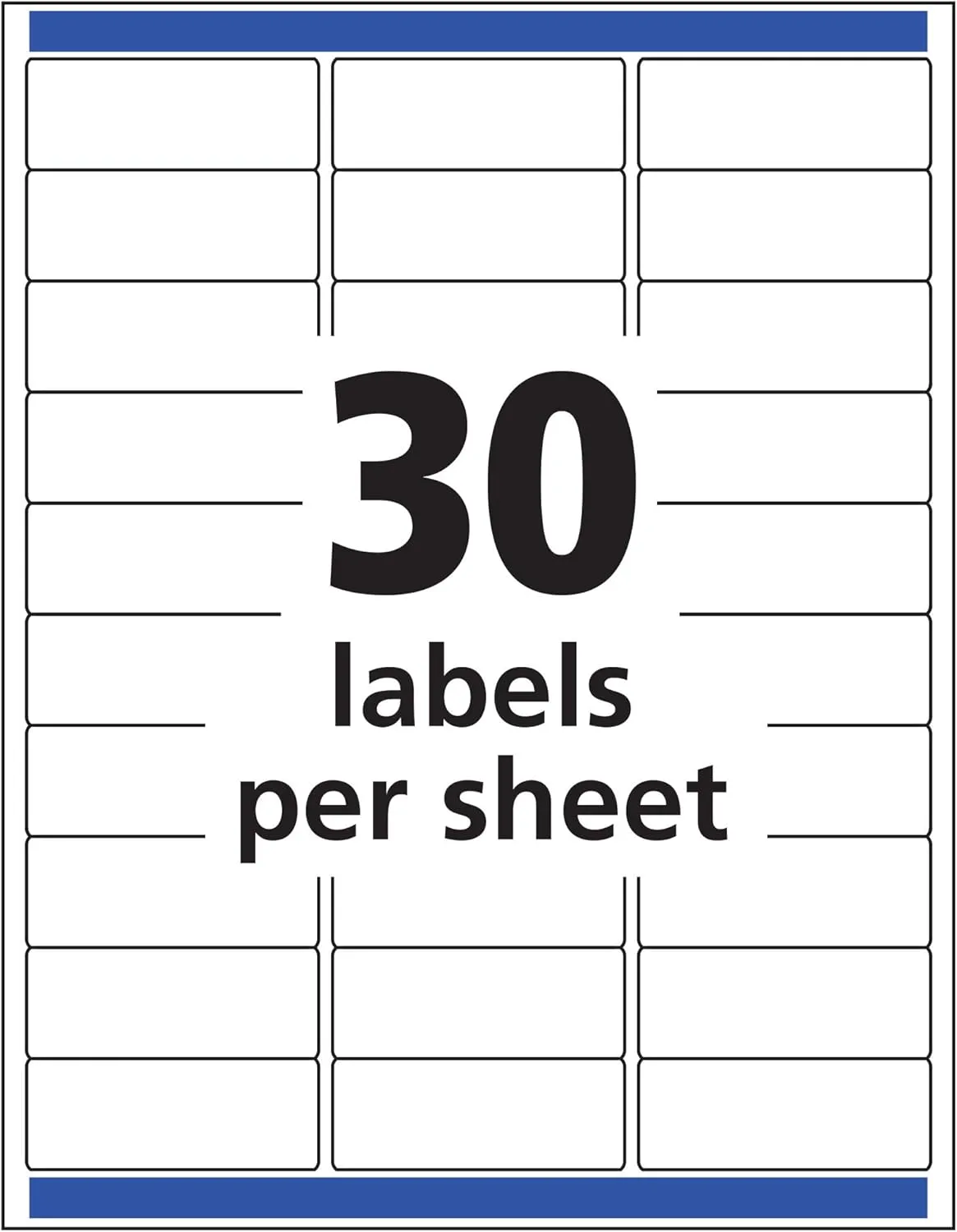 AVERY Matte Clear Address Labels with Sure Feed Technology