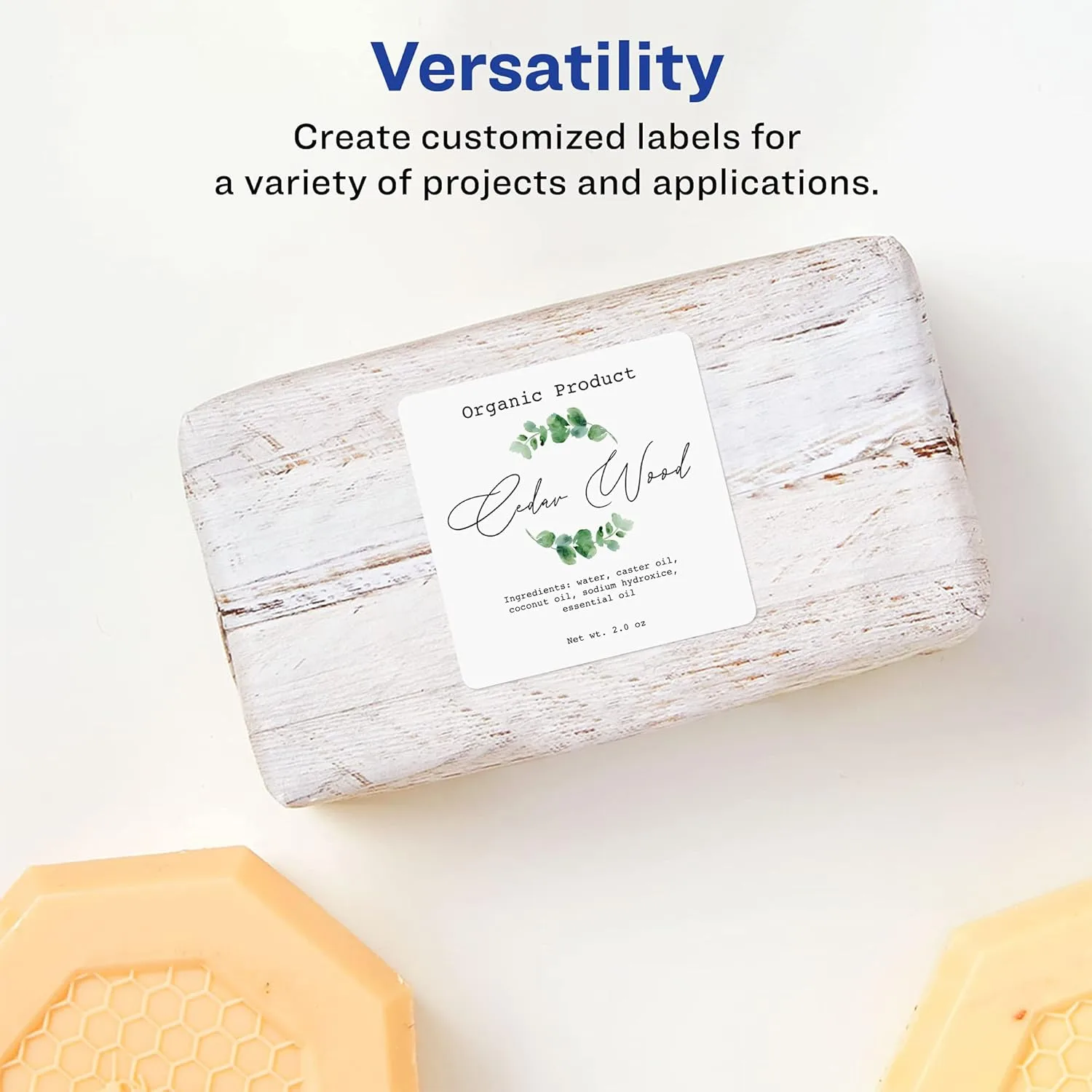 Avery Matte White Square Labels 2.5 x 2.5 - Sure Feed
