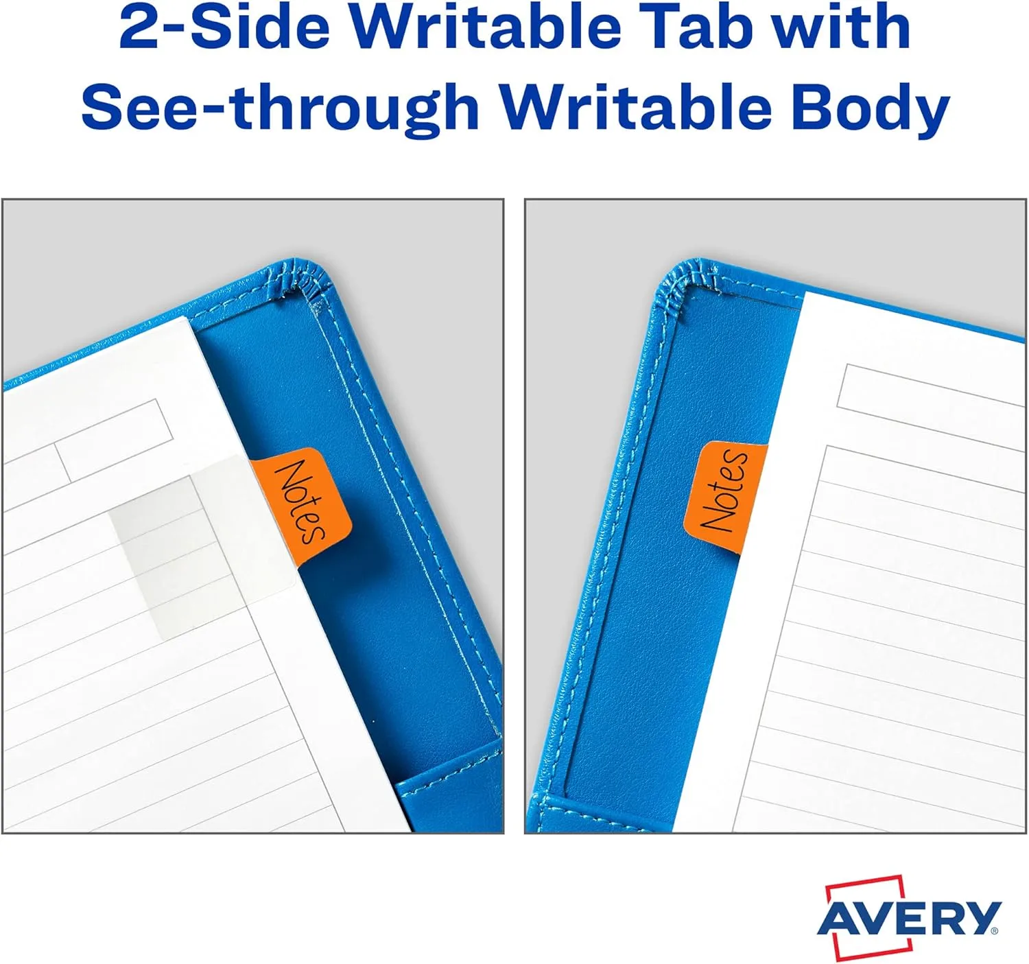 Avery Mini Ultra Tabs, 1" x 1.5", 2-Side Writable, Assorted, 80 Tabs