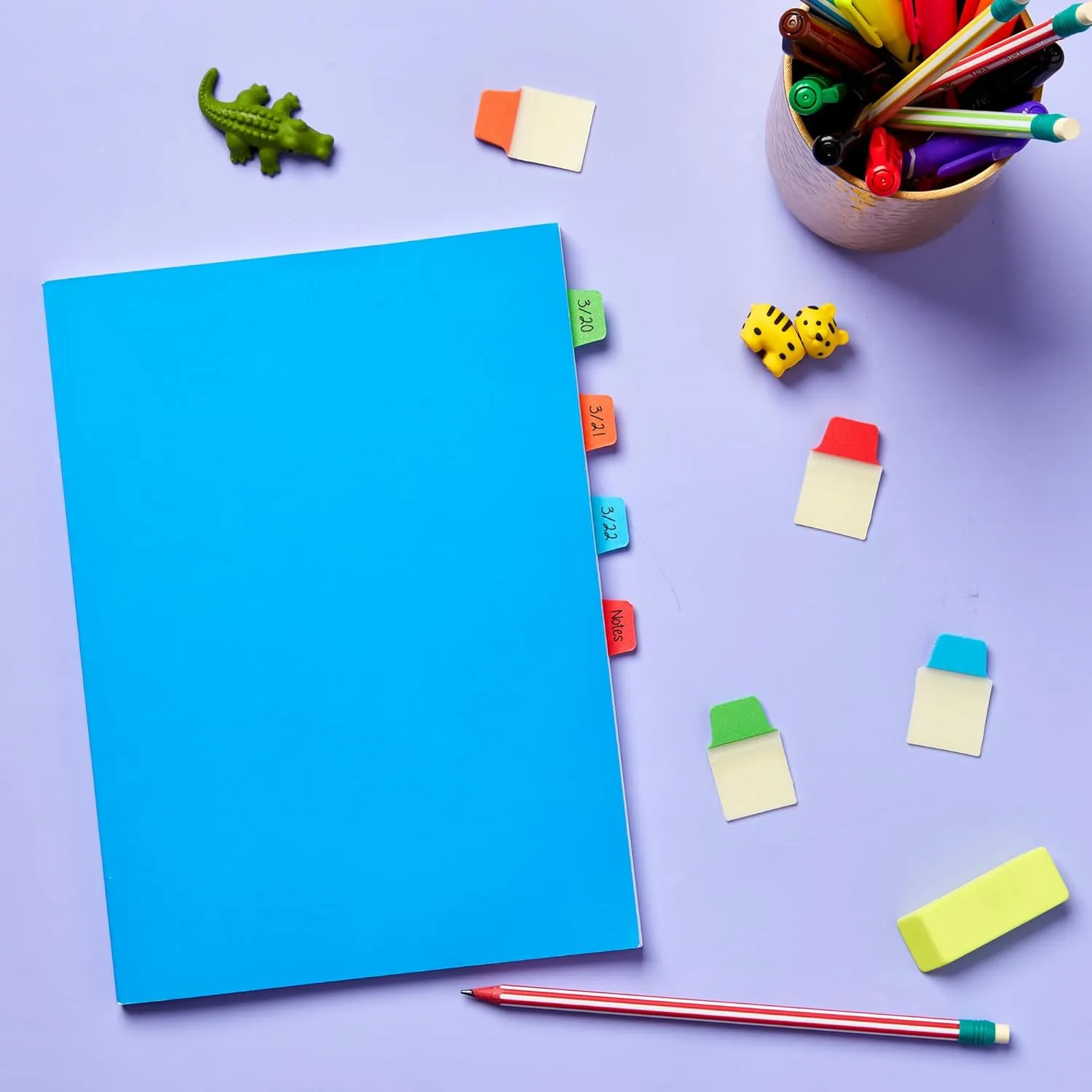 Avery Mini Ultra Tabs, 1" x 1.5", 2-Side Writable, Assorted, 80 Tabs