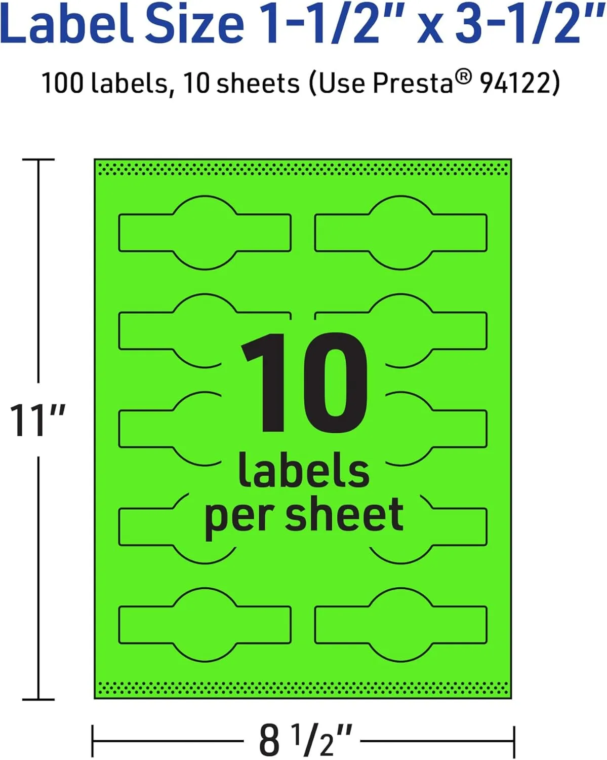 Avery Printable Wraparound Band Labels, Sure Feed Technology