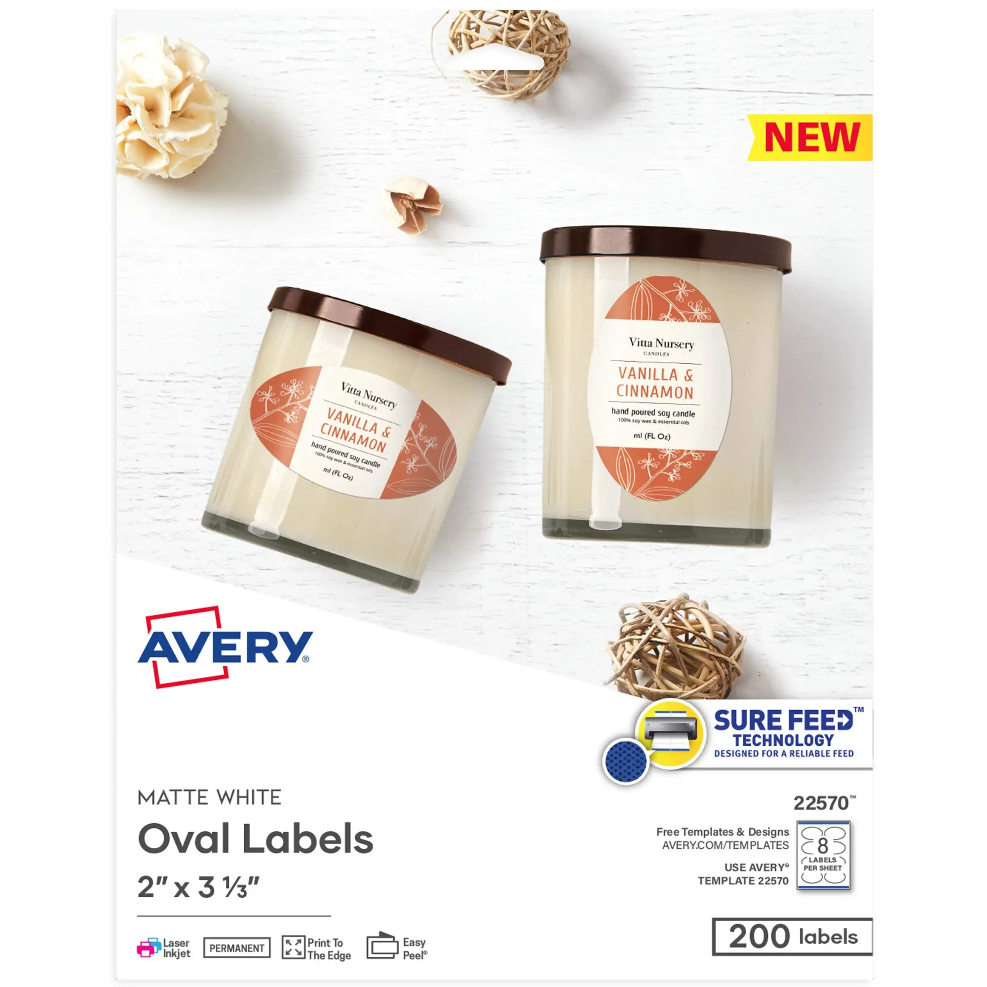 Avery Printable Blank White Labels