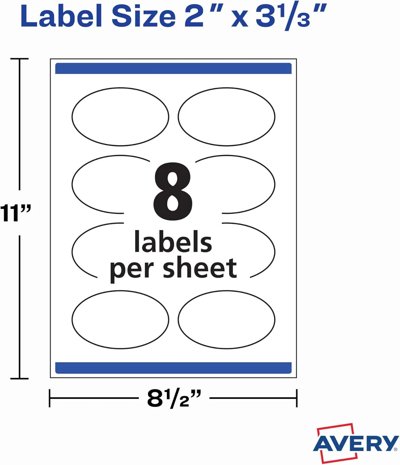 Avery Printable Blank White Labels
