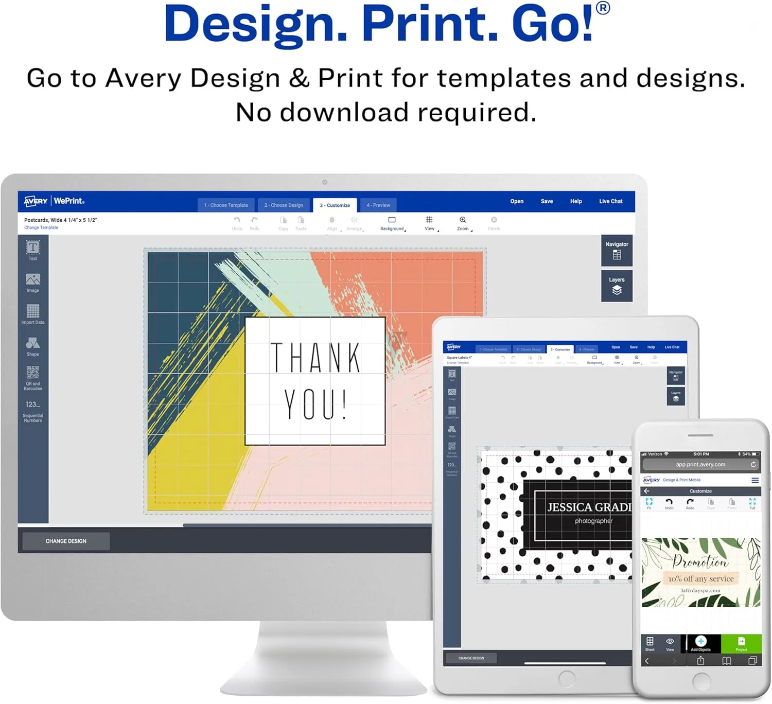 Avery Printable Postcards, 4.25" x 5.5", Matte White, 200 Blank Postcards (8387)