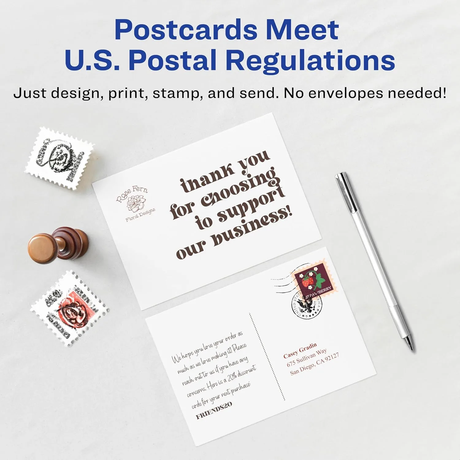 Avery Printable Postcards, 4.25" x 5.5", Matte White, 200 Blank Postcards (8387)