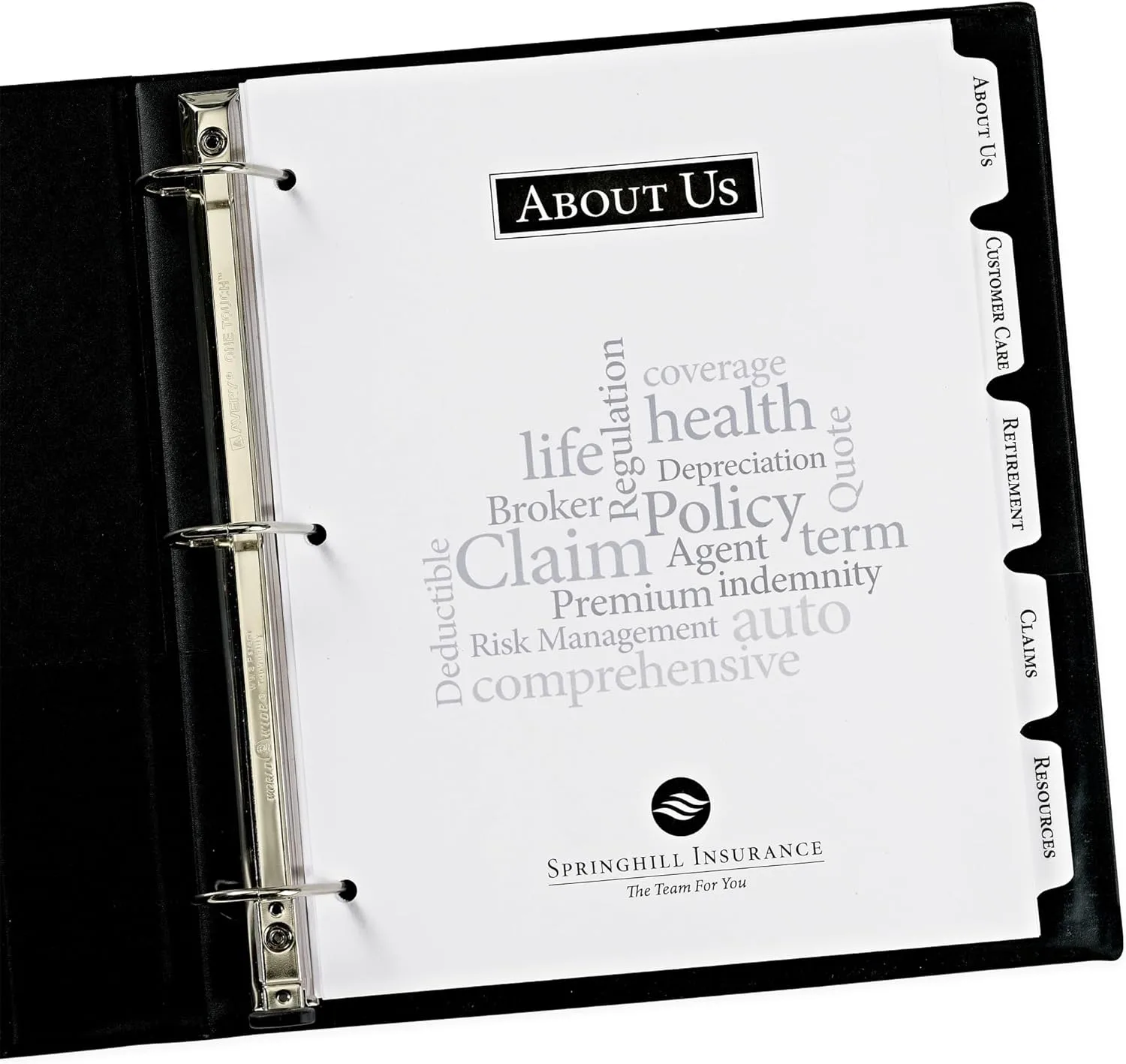 Avery Customizable Print-On Dividers for 3 Ring Binders, 5-Tab Set, 5 Sets (11515)