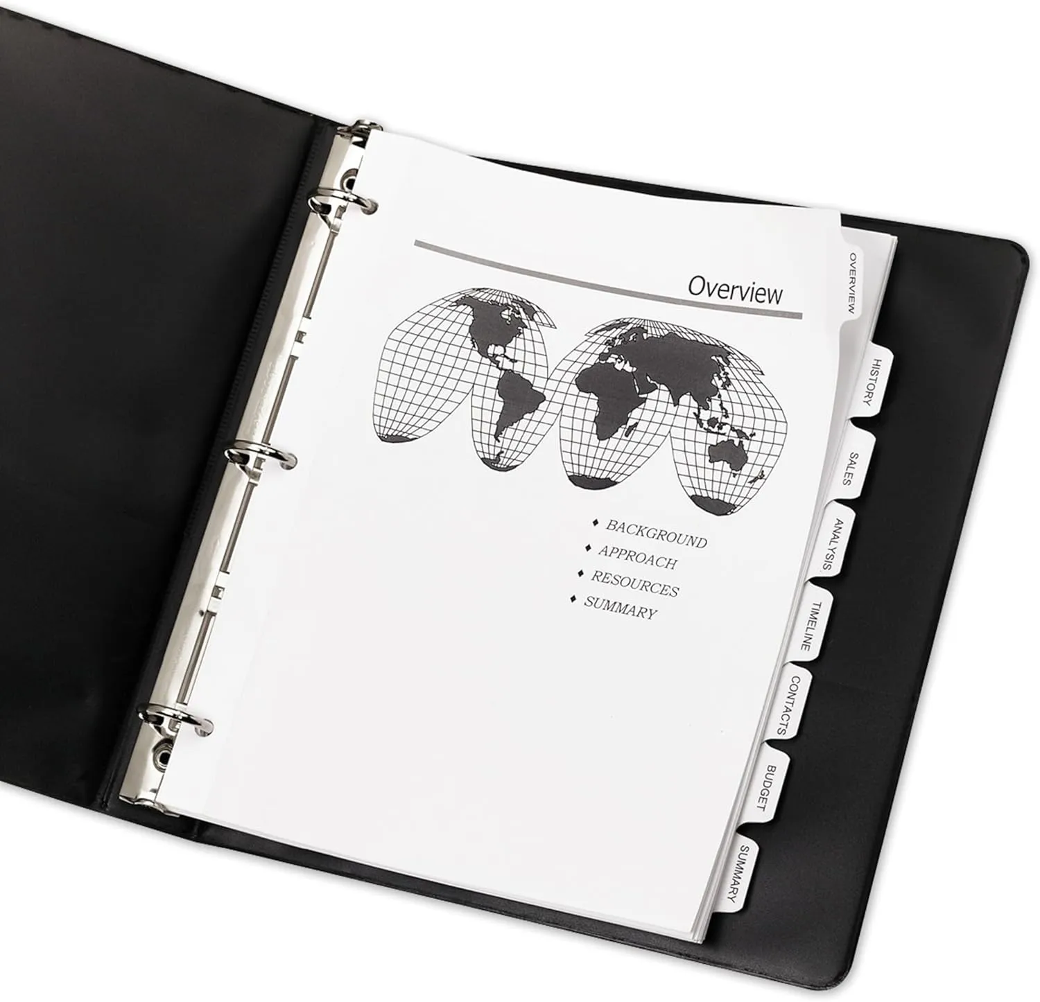 Avery Customizable Print-On Dividers, 8 1/2 in x 11 in, 8-Tab, White, 5 Sets (11552)