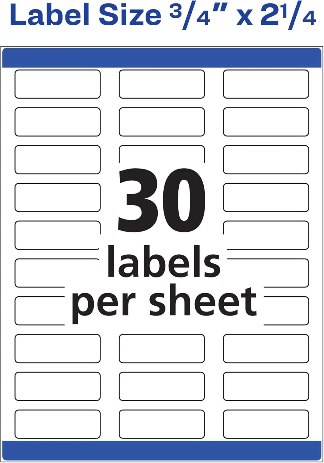 AVERY Print-to-the-Edge Address Labels with Sure Feed, White