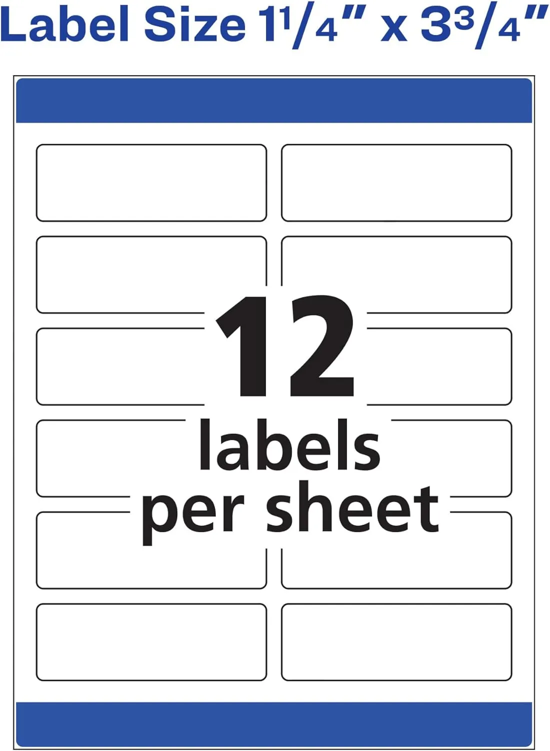 AVERY Print-to-the-Edge Address Labels with Sure Feed, White