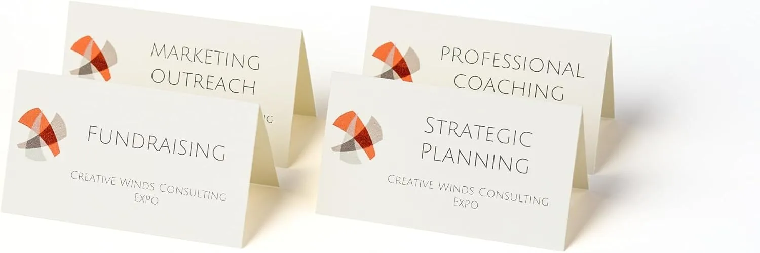 Avery Printable Tent Cards with Sure Feed Technology, 2" x 3.5", 160 Blank Place Cards