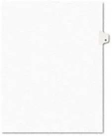 Avery 30% Recycled Side-Tab Legal Exhibit Dividers, Tab Title G, Pack Of 25