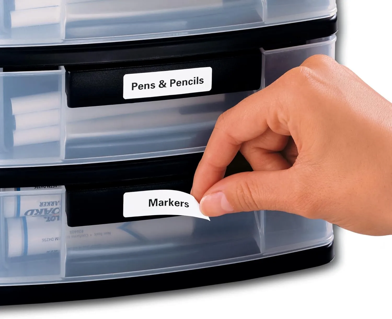 Avery Removable ID Labels With Sure Feed Technology, 6467, Rectangle, 1/2in x 1-3/4in, White, Pack Of 2,000
