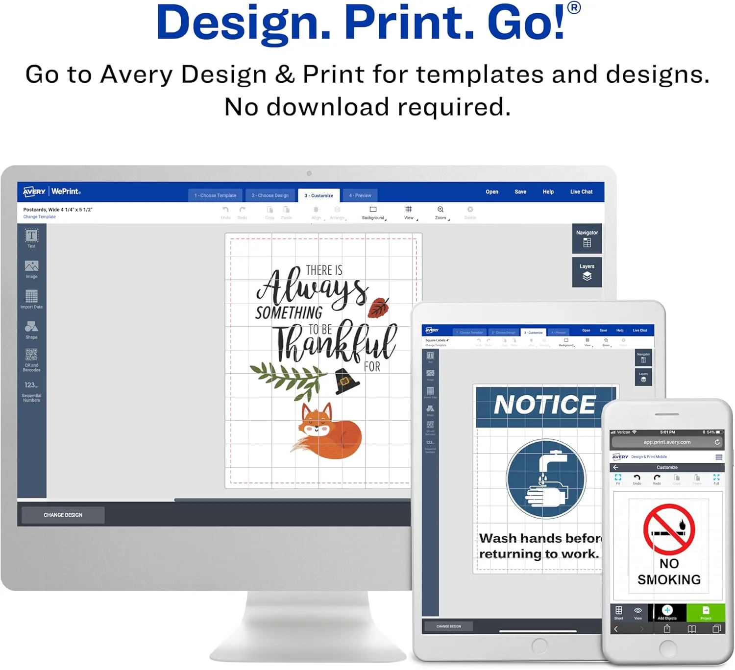Avery Full-Sheet Printable Shipping Labels, 8.5 x 11, White