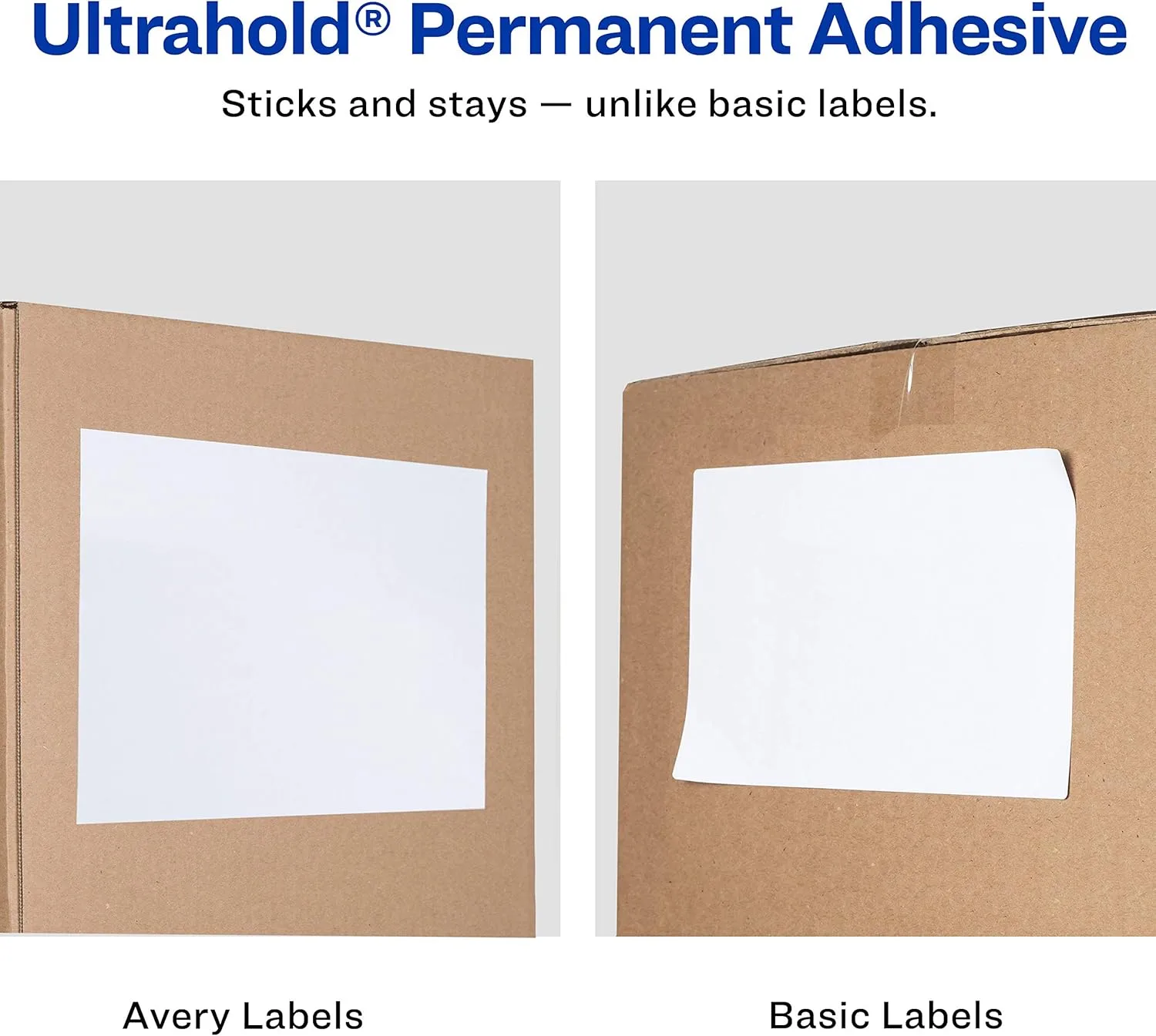 Avery Full-Sheet Printable Shipping Labels, 8.5 x 11, White