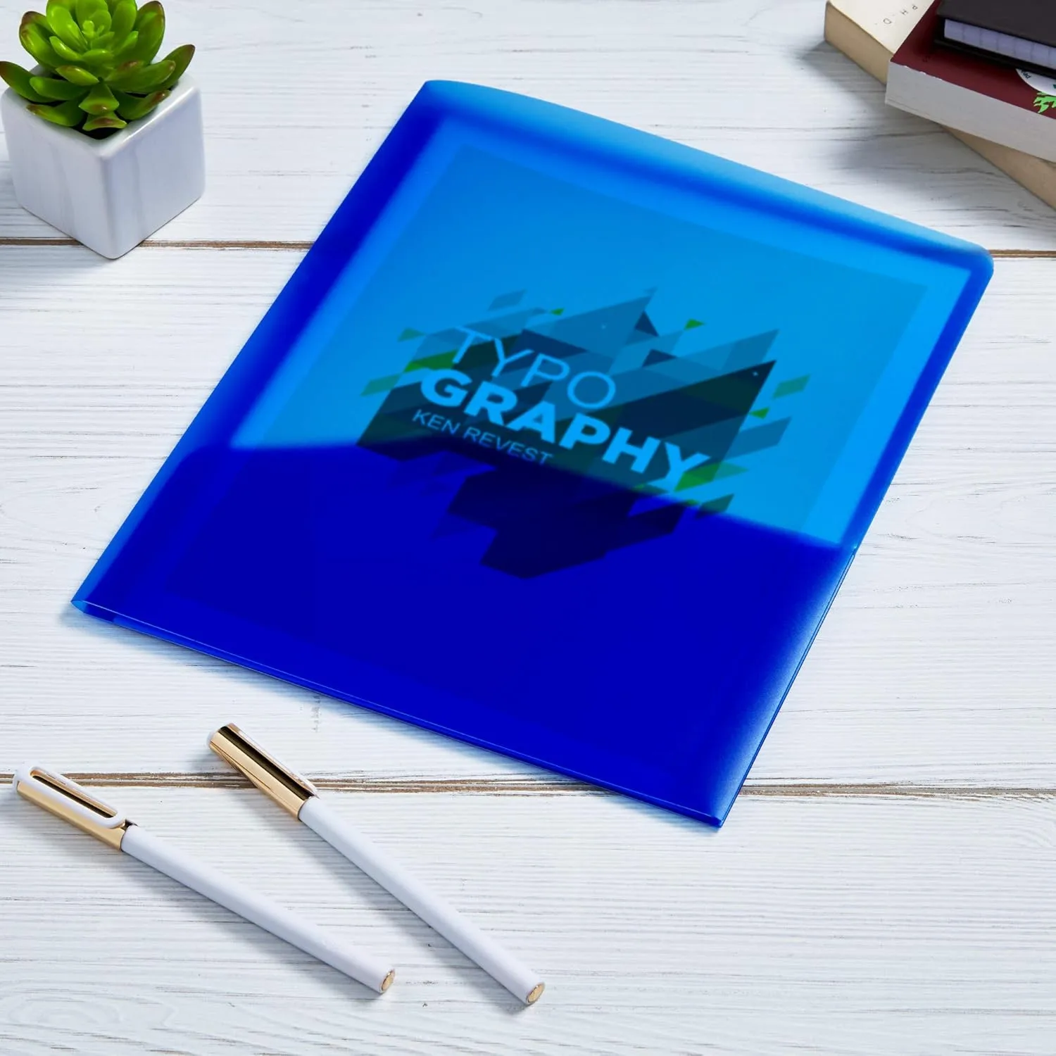 Avery Translucent Two Pocket Folder, Water Resistant, Holds up to 20 Sheets