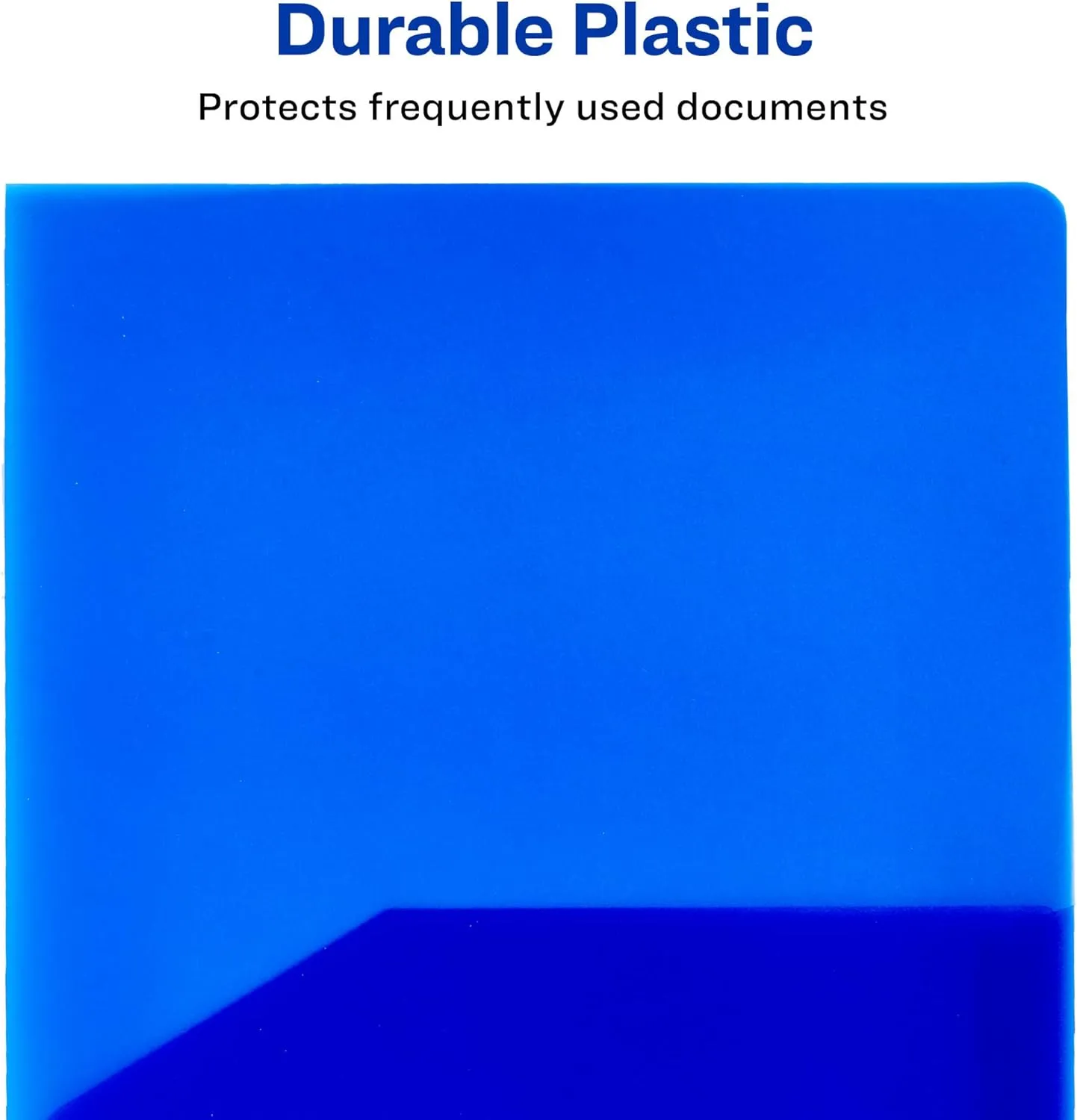 Avery Translucent Two Pocket Folder, Water Resistant, Holds up to 20 Sheets
