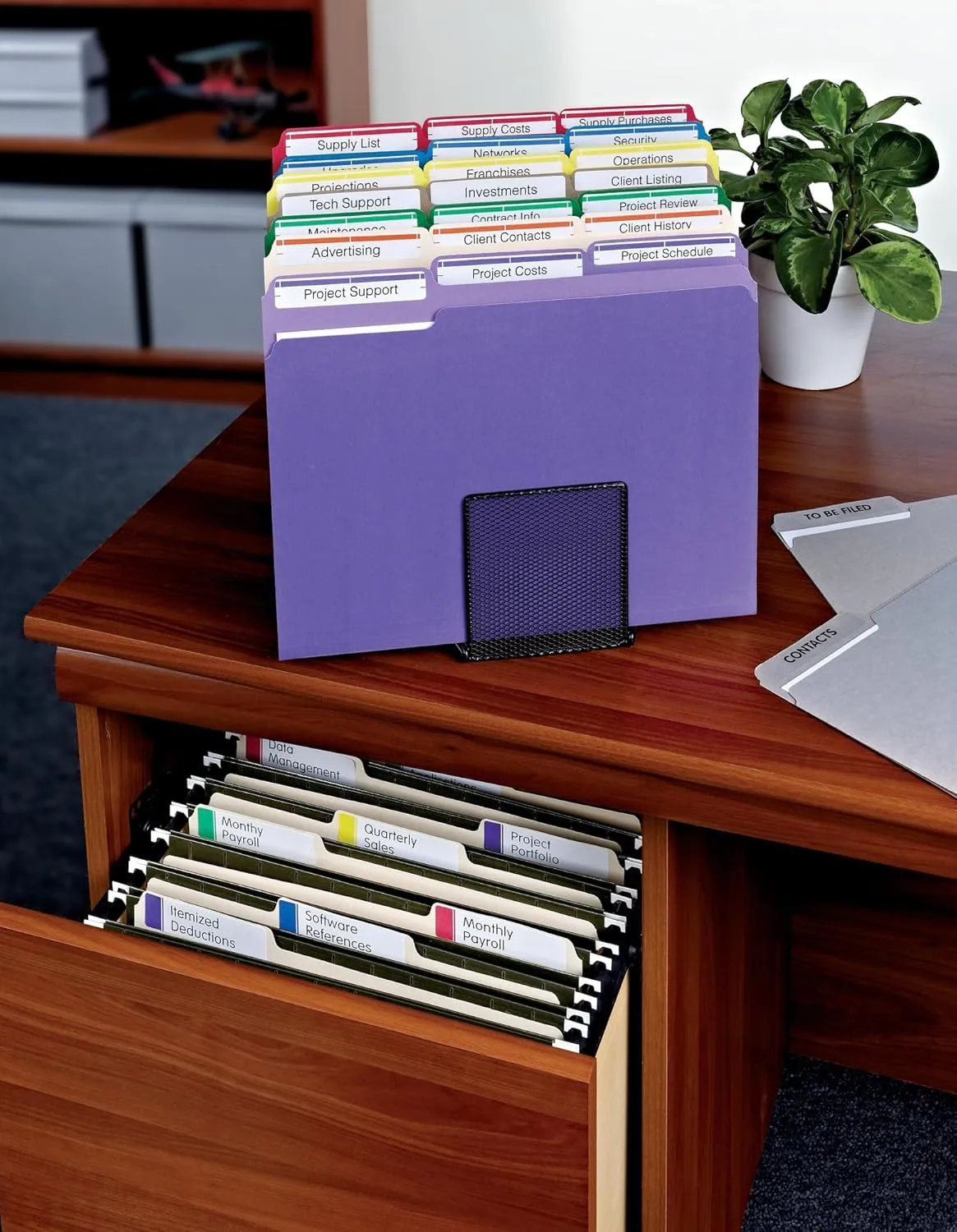 Avery TrueBlock Extra-Large File Folder Labels, 15/16 x 3-7/16, Assorted, 450 Pack (5026)