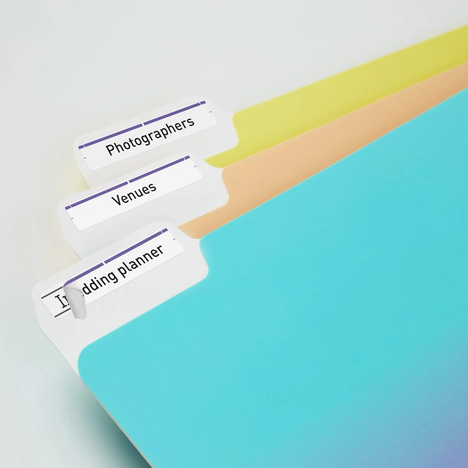 Avery TrueBlock File Folder Labels, 2/3" x 3-7/16", 750 Pack, White/Purple (5666)