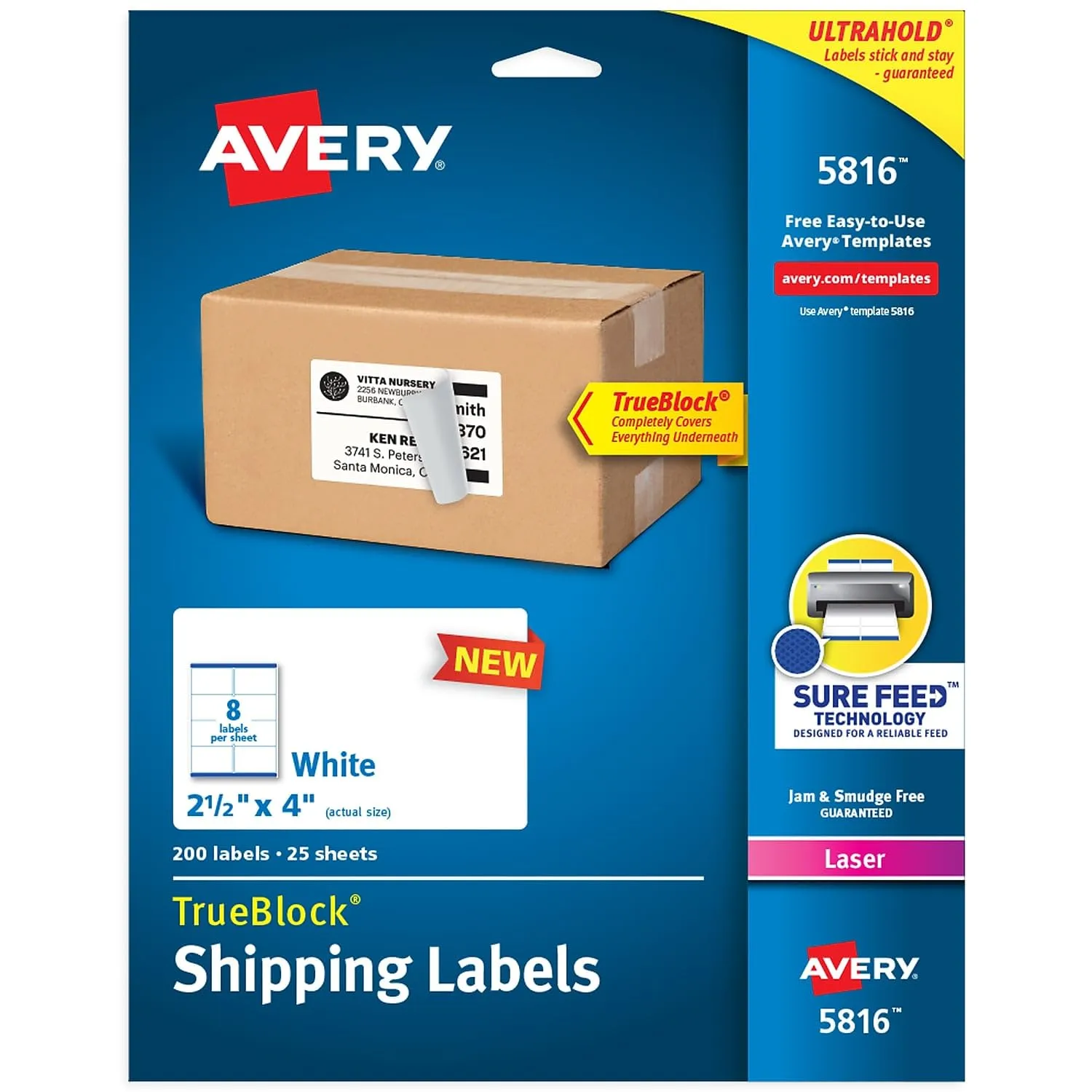 Avery Printable Blank White Labels