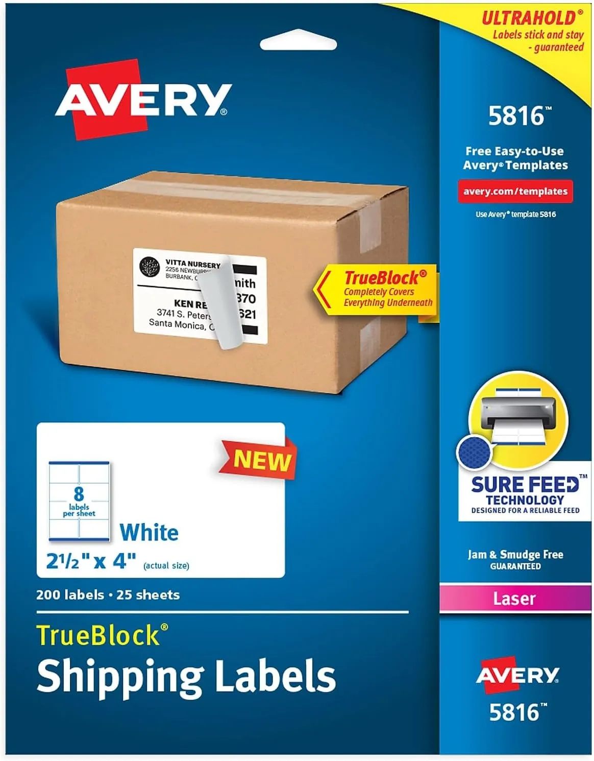 Avery Printable Blank White Labels