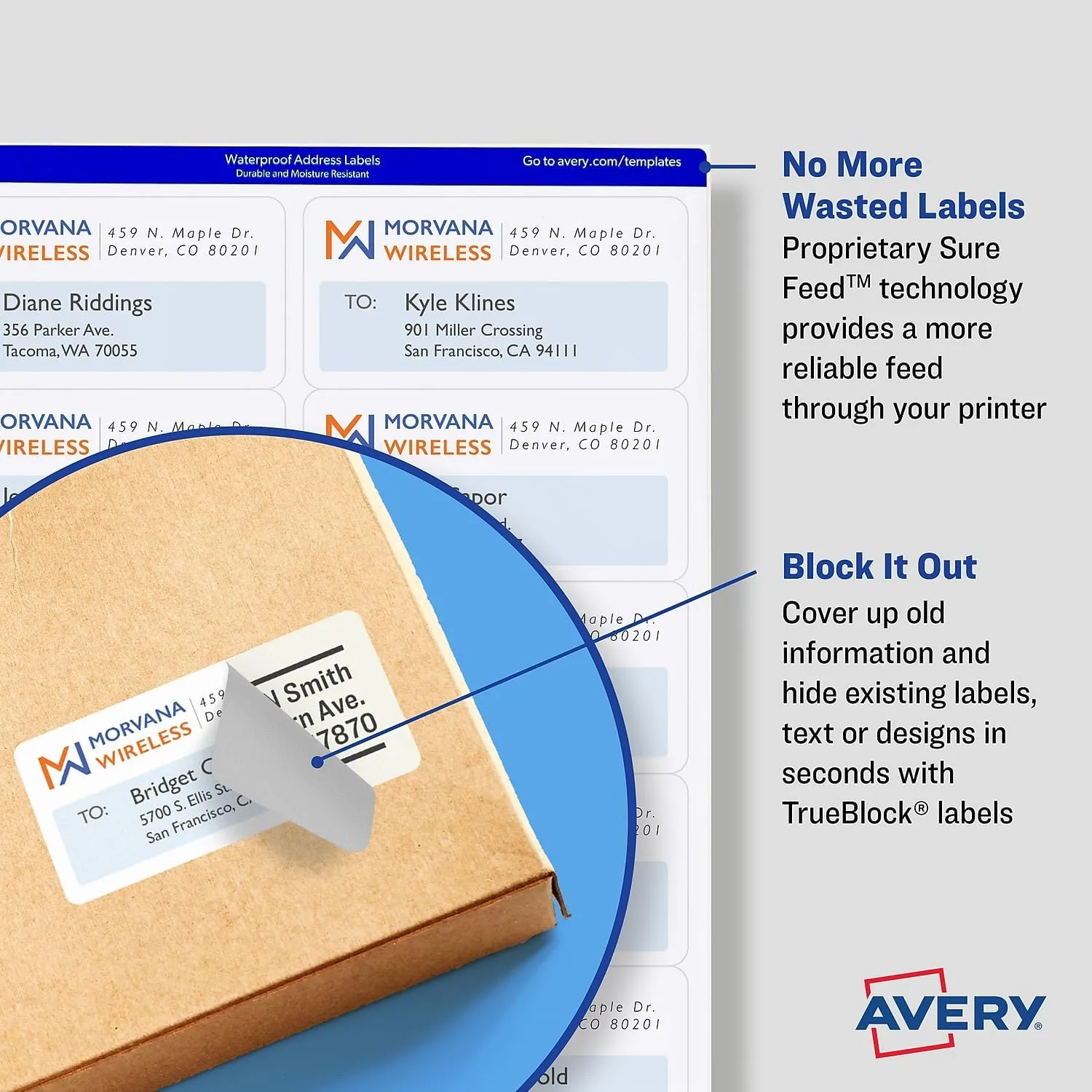 Avery Printable Blank White Labels