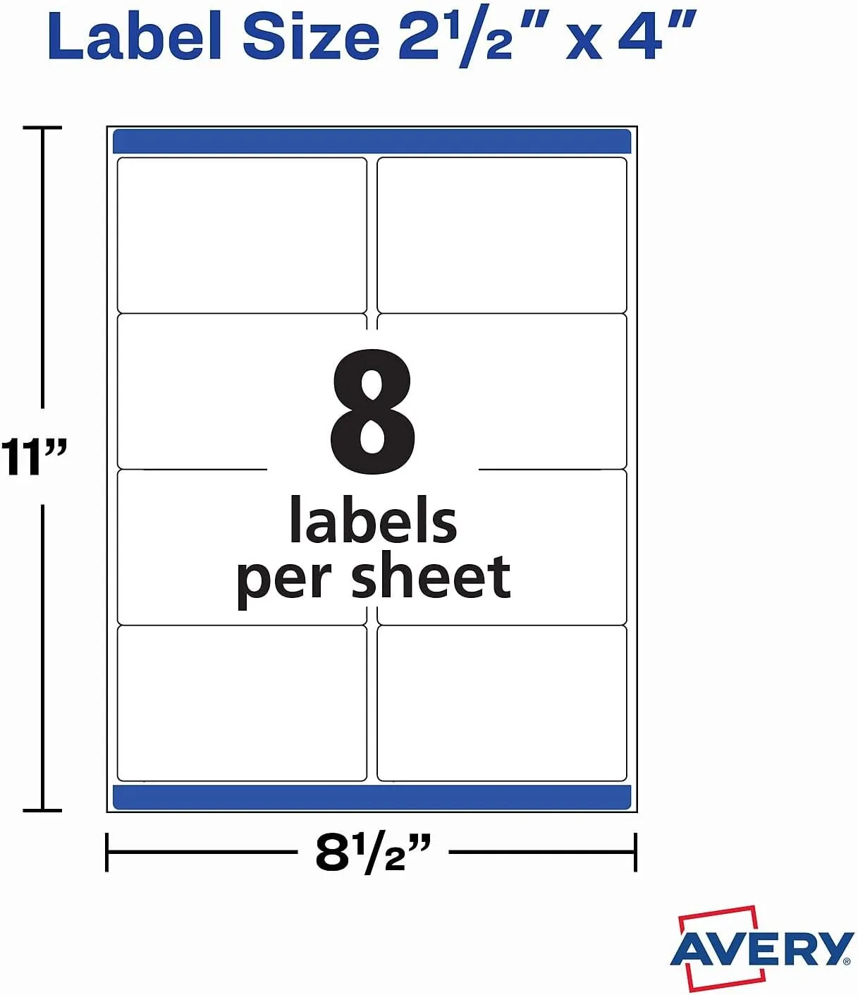 Avery Printable Blank White Labels