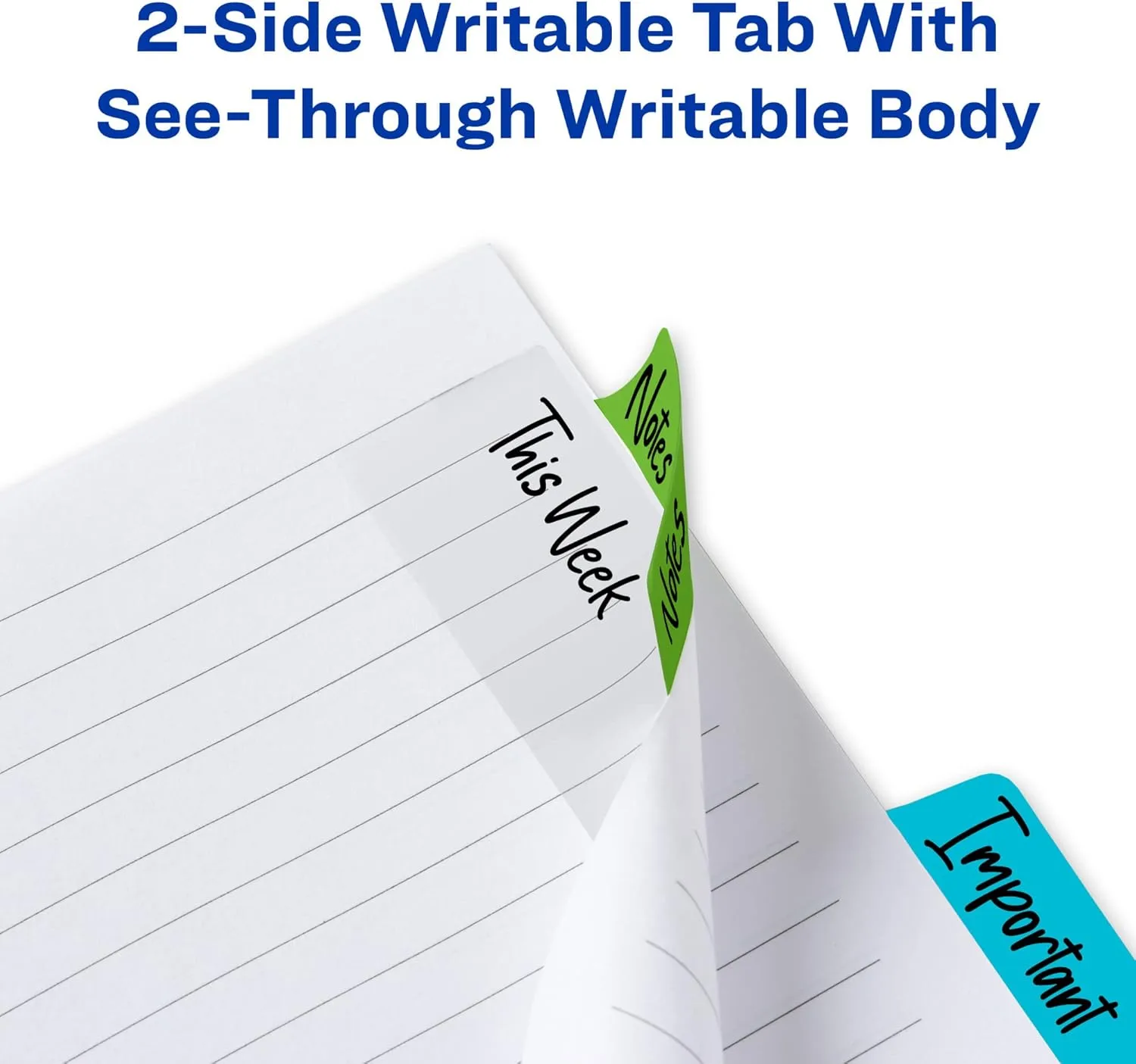 Avery Multiuse Ultra Tabs, Repositionable Writable Page Tabs
