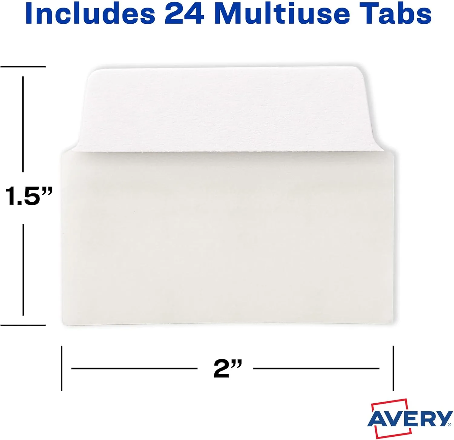Avery Multiuse Ultra Tabs, Repositionable Writable Page Tabs