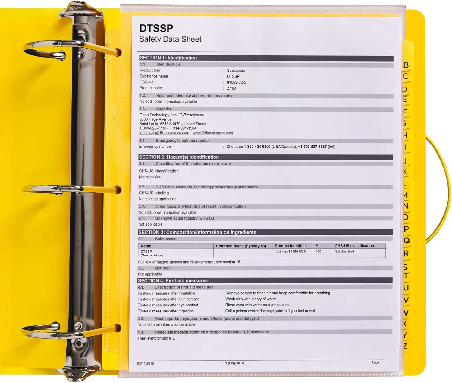 Avery Heavy-Duty Industrial SDS Binder