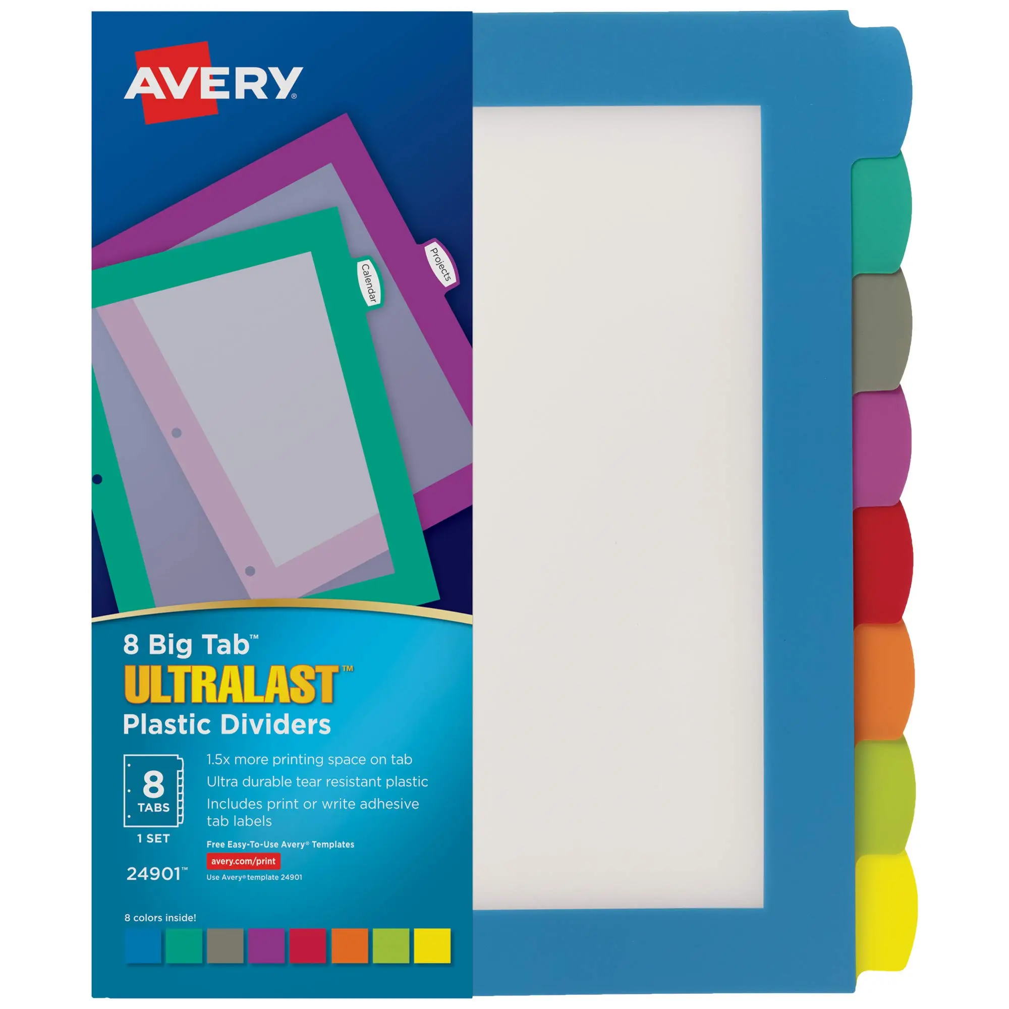 Avery Ultralast Big Tab Plastic Dividers