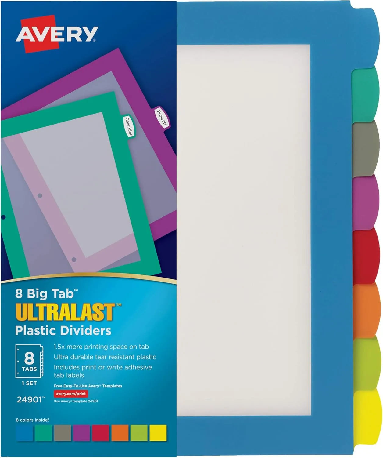 Avery Ultralast Big Tab Plastic Dividers