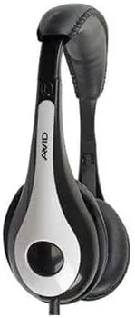 AVID AE-35 Lightweight On-Ear Headset - White/Black